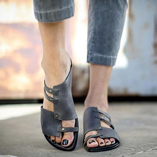 slippers summer women female flat shoes concise simple ladies fashion pu leather plus size drop, Black
slippers summer women female flat shoes concise simple ladies fashion pu leather plus size drop, Black