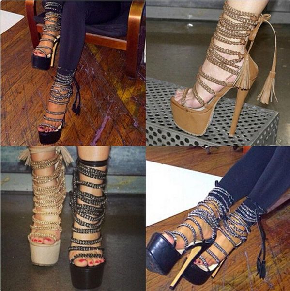 selling open toe cut-outs strappy high platform sandal shoes woman fashion tassels ankle lace up higih heel sandals, Black
selling open toe cut-outs strappy high platform sandal shoes woman fashion tassels ankle lace up higih heel sandals, Black