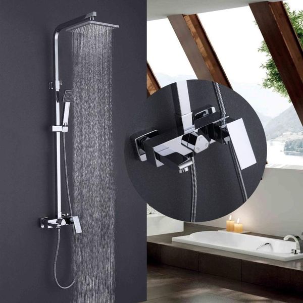 modern chrome finish square shower set full copper lifting wall and cold system bathroom sets
modern chrome finish square shower set full copper lifting wall and cold system bathroom sets