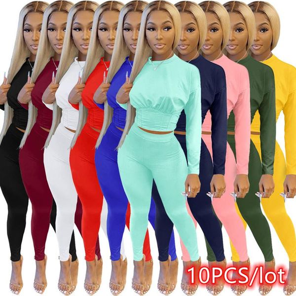women's two piece pants bulk item wholesale lots tracksuit women 2 set long sleeve crop +bodycon legging jogger streetwear outfits, White
women's two piece pants bulk item wholesale lots tracksuit women 2 set long sleeve crop +bodycon legging jogger streetwear outfits, White
