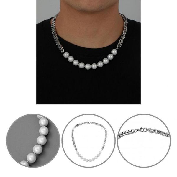 chains link chain terrific imitation pearl cool punk style classic, Silver
chains link chain terrific imitation pearl cool punk style classic, Silver