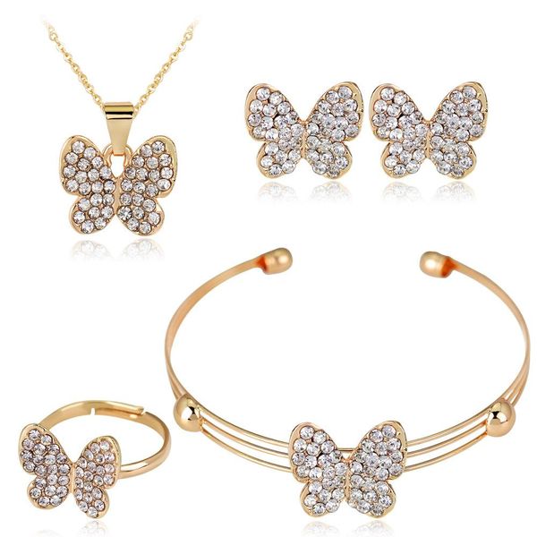 crystal butterfly pendant jewelry sets bridal wedding necklace ear stud set for women charm fashion accessories, Slivery;golden
crystal butterfly pendant jewelry sets bridal wedding necklace ear stud set for women charm fashion accessories, Slivery;golden
