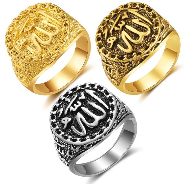cluster rings vintage arab muslim islam for men boy gold silver color ring finger middle eastern male jewelry us size 7-10, Golden;silver
cluster rings vintage arab muslim islam for men boy gold silver color ring finger middle eastern male jewelry us size 7-10, Golden;silver