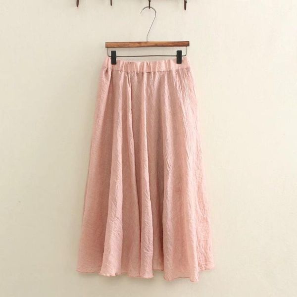 skirts summer women's mid-length style cotton and linen skirt literary all-match retro big swing seaside holiday beach, Black
skirts summer women's mid-length style cotton and linen skirt literary all-match retro big swing seaside holiday beach, Black