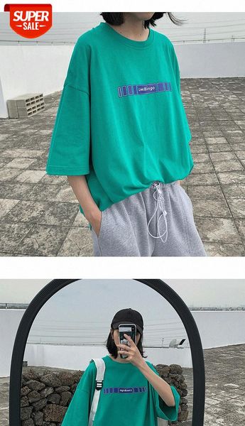 half-sleeved women's new european and american trend loose short-sleeved t-shirt trendy korean student shirt harajuku style #8o4r, White
half-sleeved women's new european and american trend loose short-sleeved t-shirt trendy korean student shirt harajuku style #8o4r, White