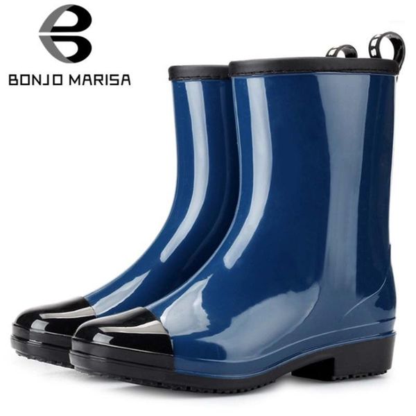 boots bonjomarisa female slip on round toe platform ankle rainboots women chunky heel waterproof design fashion shoes woman1, Black
boots bonjomarisa female slip on round toe platform ankle rainboots women chunky heel waterproof design fashion shoes woman1, Black