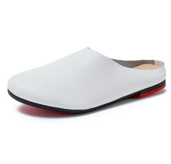 women slippers 2021 spring genuine leather shoes big size 41 42 43 flat casual summer half, Black
women slippers 2021 spring genuine leather shoes big size 41 42 43 flat casual summer half, Black