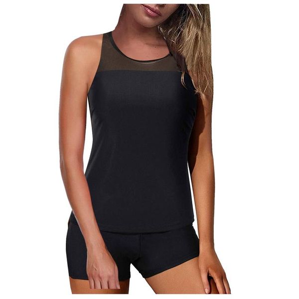 women's swimwear plus size women black tankini tummy control tank mesh solid swimsuit with shorts two piece bathing suit#xg, White;black
women's swimwear plus size women black tankini tummy control tank mesh solid swimsuit with shorts two piece bathing suit#xg, White;black