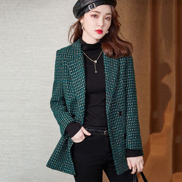 women's wool & blends suit tweed coat women autumn winter elegant fashion luxury collar houndstooth slim en blend 8ud7, Black
women's wool & blends suit tweed coat women autumn winter elegant fashion luxury collar houndstooth slim en blend 8ud7, Black