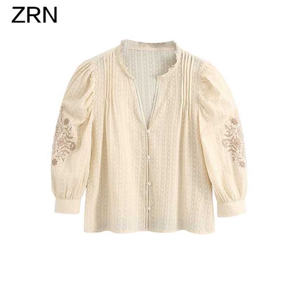 women's blouses & shirts zrn blouse women bohemia embroidery puff sleeve elegant fashion v-neck female travel casual vocation shirt, White
women's blouses & shirts zrn blouse women bohemia embroidery puff sleeve elegant fashion v-neck female travel casual vocation shirt, White