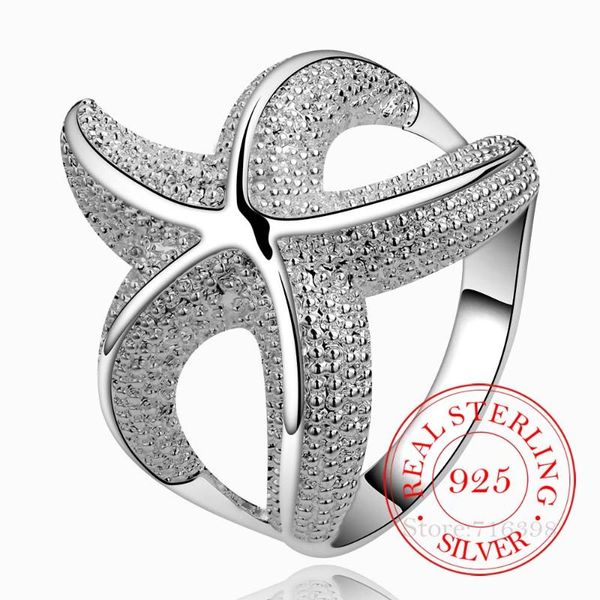cluster rings 925 sterling silver for women men female cute starfish crystal infinity ring bague argent anillos mujer/fafaz, Golden;silver
cluster rings 925 sterling silver for women men female cute starfish crystal infinity ring bague argent anillos mujer/fafaz, Golden;silver