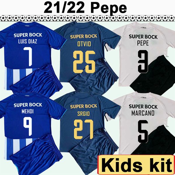 21 22 pepe kids kit soccer jerseys mehdi luis diaz mateus otvio sergio evanilson home blue white away 3rd child football shirt, Black
21 22 pepe kids kit soccer jerseys mehdi luis diaz mateus otvio sergio evanilson home blue white away 3rd child football shirt, Black
