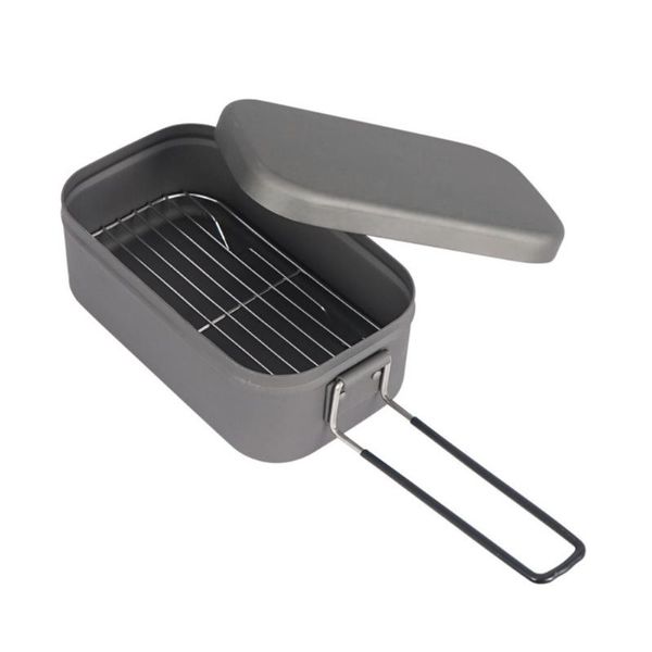 aluminum with steaming rack tableware school office hiking outdoor camping lightweight folding handle portable picnic lunch box dinnerware s
aluminum with steaming rack tableware school office hiking outdoor camping lightweight folding handle portable picnic lunch box dinnerware s