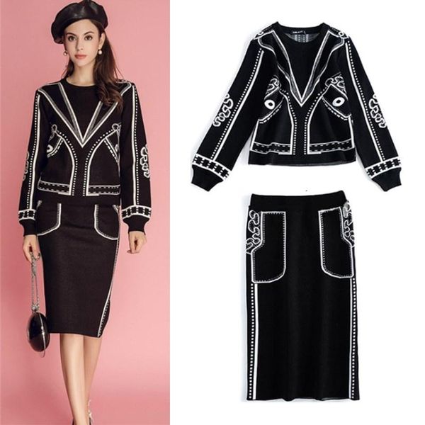 work dresses women autumn winter sweaters knitting 3d pattern and office ladies elegant knit elastic vintage skirt suits set cc036, White;black
work dresses women autumn winter sweaters knitting 3d pattern and office ladies elegant knit elastic vintage skirt suits set cc036, White;black