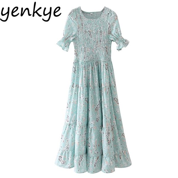 sweet floral print elegant ladies dresses women o neck short sleeve slim holiday party long dress summer vestido 210514, Black;gray
sweet floral print elegant ladies dresses women o neck short sleeve slim holiday party long dress summer vestido 210514, Black;gray