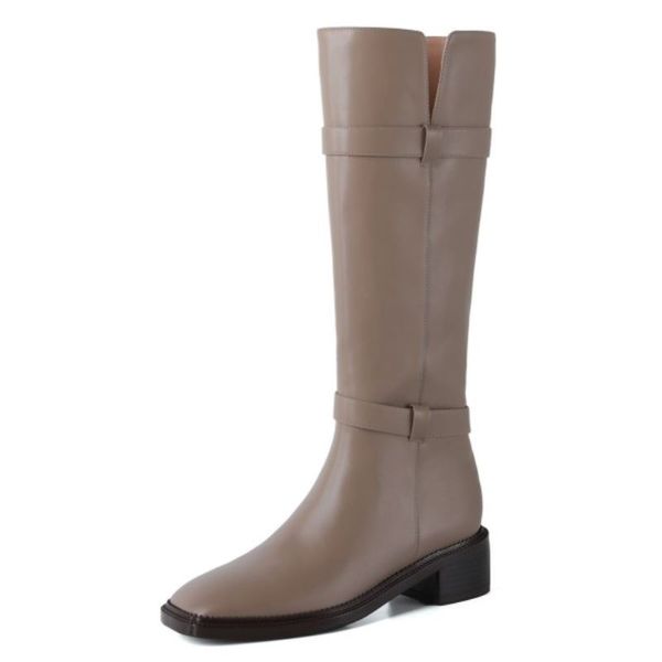 ladies knee high boots genuine leather square toe winter shoes woman fashion cool long boots women footwear size 34-40, Black
ladies knee high boots genuine leather square toe winter shoes woman fashion cool long boots women footwear size 34-40, Black