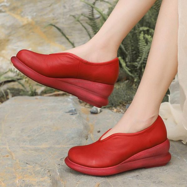 dress shoes birkuir pumps women 2021 spring autumn retro genuine leather wedges round toe high heels slip-on platform ladies, Black
dress shoes birkuir pumps women 2021 spring autumn retro genuine leather wedges round toe high heels slip-on platform ladies, Black