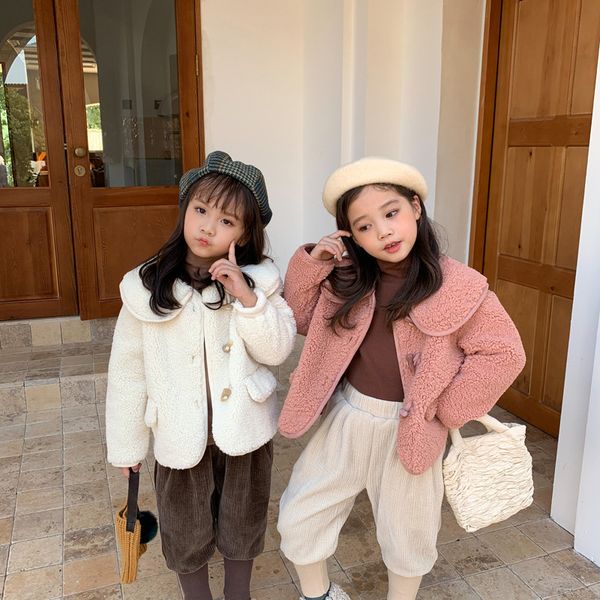 2021 new winter korean style baby girls lamb fleece coats pure color soft thicken warm kids outerwear, Blue;gray
2021 new winter korean style baby girls lamb fleece coats pure color soft thicken warm kids outerwear, Blue;gray