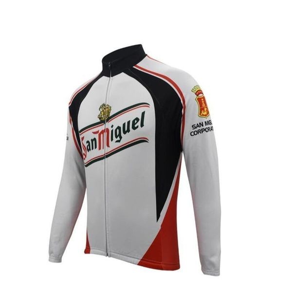 retro thermal san miguel beer cycling jersey (with fleece option), Black
retro thermal san miguel beer cycling jersey (with fleece option), Black