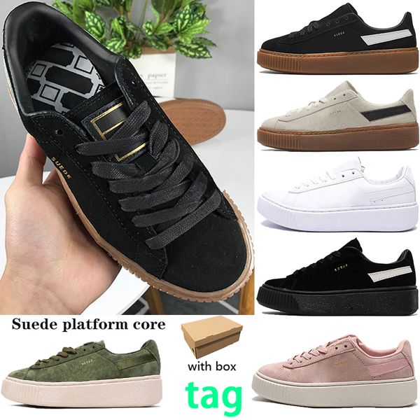 with box suede platform core men running shoes beige black white gum pale grey triple leather wheat mens trainers women sneakers
with box suede platform core men running shoes beige black white gum pale grey triple leather wheat mens trainers women sneakers