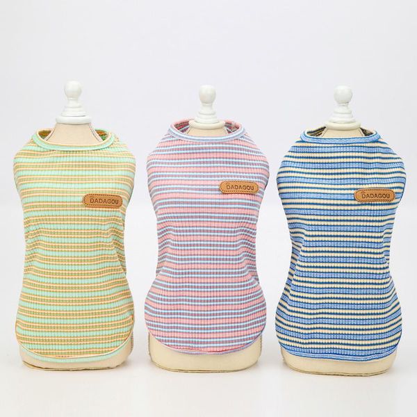 dog apparel striped cat shirt vest soft knited puppy pajamas spring/summer clothes 5 sizes 3 colours
dog apparel striped cat shirt vest soft knited puppy pajamas spring/summer clothes 5 sizes 3 colours