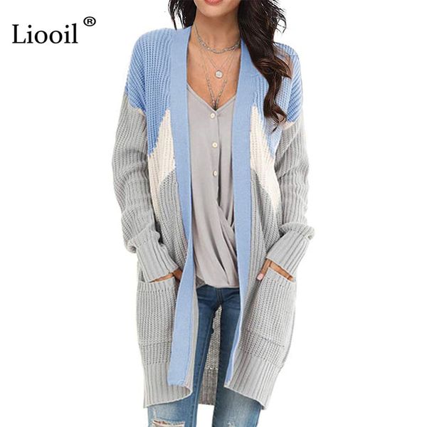 knits casual knitted sweater cardigan women patchwork long sleeve with pockets female autumn winter knitwear coats, White
knits casual knitted sweater cardigan women patchwork long sleeve with pockets female autumn winter knitwear coats, White
