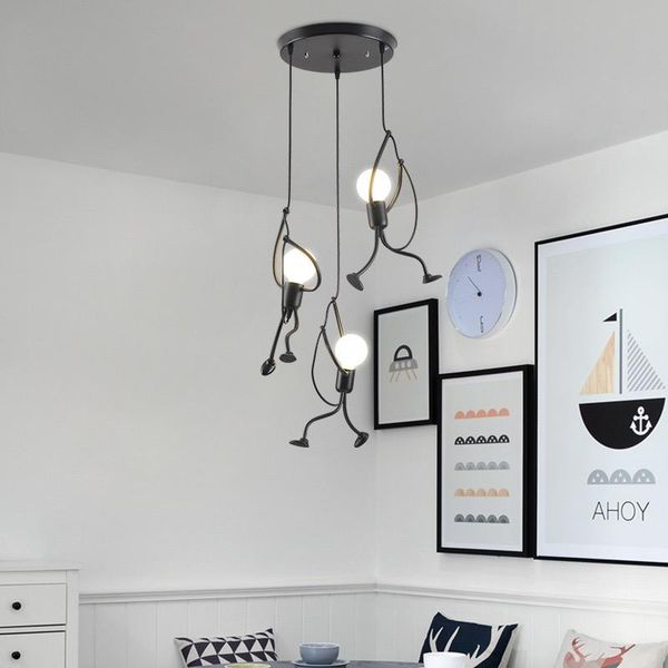 pendant lamps iron little man chandelier cartoon doll swing villain led ceiling lamp home living kid room decoration
pendant lamps iron little man chandelier cartoon doll swing villain led ceiling lamp home living kid room decoration