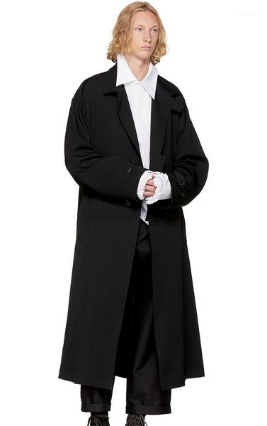men's trench coats autumn and winter lapel solid color long windbreaker loose single breasted design simple fashion coat, Tan;black
men's trench coats autumn and winter lapel solid color long windbreaker loose single breasted design simple fashion coat, Tan;black
