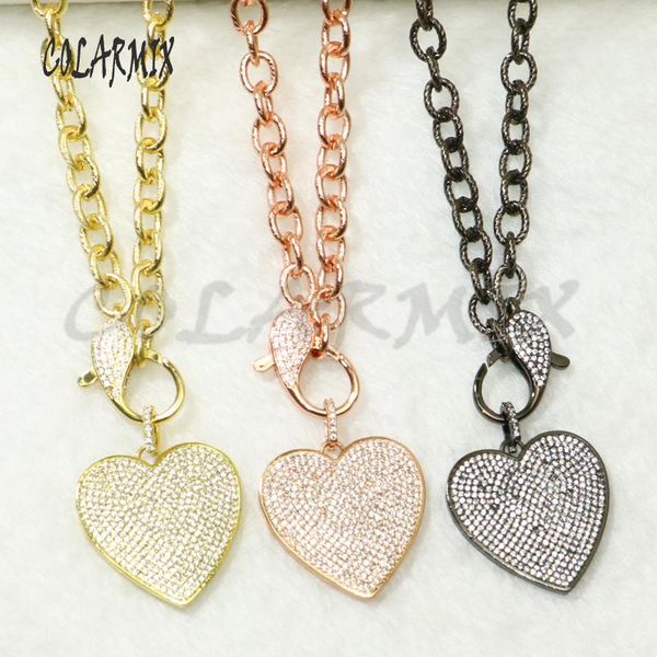 strands multi color heart pendants necklace zircon jewels fashion jewelry accessories for women 50546 chains, Silver
strands multi color heart pendants necklace zircon jewels fashion jewelry accessories for women 50546 chains, Silver