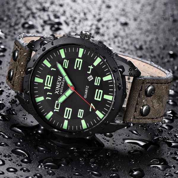 wristwatches luxury watches men leather strap simple calendar luminous dial outdoor men's quartz watch male military relogio masculino, Slivery;brown
wristwatches luxury watches men leather strap simple calendar luminous dial outdoor men's quartz watch male military relogio masculino, Slivery;brown