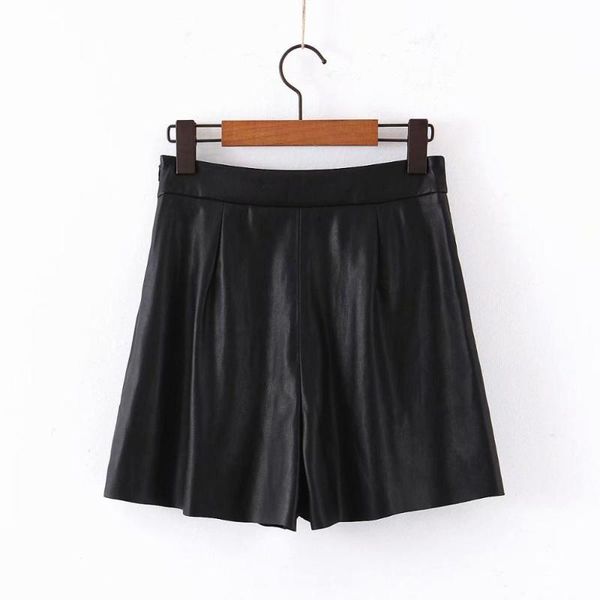 women's shorts women ol formal pleated fashion skirt high waist short pu leather pocket bodycon mini, White;black
women's shorts women ol formal pleated fashion skirt high waist short pu leather pocket bodycon mini, White;black