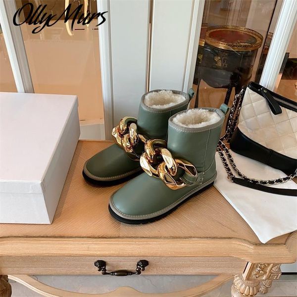 boots ollymurs big chain shoes women winter wool leather femmes luxury design, Black
boots ollymurs big chain shoes women winter wool leather femmes luxury design, Black