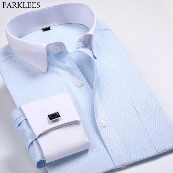mens non iron slim fit french cufflinks dress shirt long sleeve solid elegant tuxedo shirts formal business cuff chemise men's casual, White;black
mens non iron slim fit french cufflinks dress shirt long sleeve solid elegant tuxedo shirts formal business cuff chemise men's casual, White;black