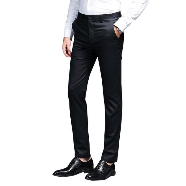 spring summer modal cotton straight long pants fashion classic business men trousers slim stretch male casual men's, Black
spring summer modal cotton straight long pants fashion classic business men trousers slim stretch male casual men's, Black