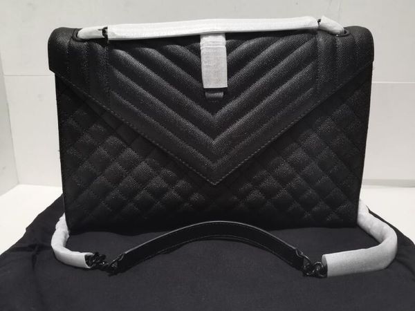 realfine bags 5a 600166 31cm large envelope bags in black-black hardware quilted mixed textured leather for women with dust bag
realfine bags 5a 600166 31cm large envelope bags in black-black hardware quilted mixed textured leather for women with dust bag