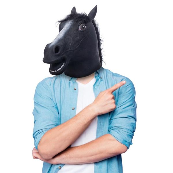 party masks black horse mask creepy head rubber latex animal novelty halloween costumes
party masks black horse mask creepy head rubber latex animal novelty halloween costumes