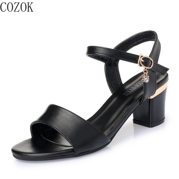 style with heel women sandals pure color simple mature outer wear casual all-match women's shoes 2021 dress, Black
style with heel women sandals pure color simple mature outer wear casual all-match women's shoes 2021 dress, Black