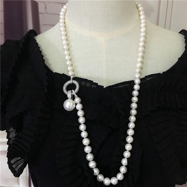 chains design 8-9mm white natural freshwater pearl fashion long necklace sweater chain jewelry, Silver
chains design 8-9mm white natural freshwater pearl fashion long necklace sweater chain jewelry, Silver