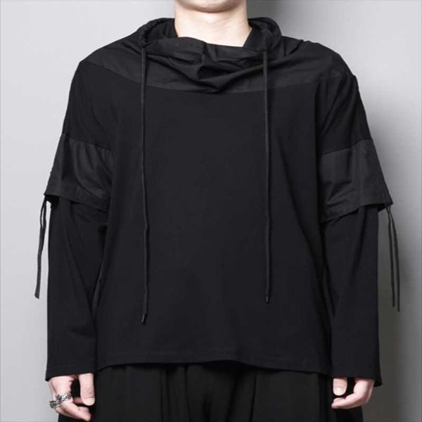 men's hoodies & sweatshirts long-sleeved hoodie spring and autumn color clanging knit false two-piece design head loose fashion trend, Black
men's hoodies & sweatshirts long-sleeved hoodie spring and autumn color clanging knit false two-piece design head loose fashion trend, Black