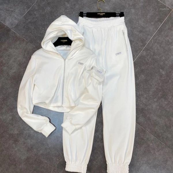 spring arrivals solid color long sleeve hooded sweatshirt cardigan casual pants two piece set female autumn outerwear women's tracksuit, Gray
spring arrivals solid color long sleeve hooded sweatshirt cardigan casual pants two piece set female autumn outerwear women's tracksuit, Gray