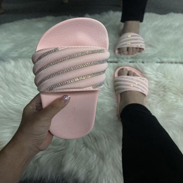 summer bling woman slippers rhinestone rainbow color beautiful elegant lady slides flat outdoor sandals comfortable flip flops, Black
summer bling woman slippers rhinestone rainbow color beautiful elegant lady slides flat outdoor sandals comfortable flip flops, Black