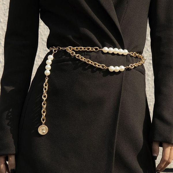 belts 2021 fashion elegant ladies metal adjustable waist chain women strap dress belt pearl decorative clothess accessories, Black;brown
belts 2021 fashion elegant ladies metal adjustable waist chain women strap dress belt pearl decorative clothess accessories, Black;brown