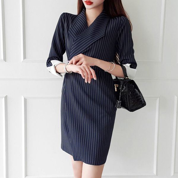 arrival fashion work female stylish summer lady striped simple fine character pencil dress, Black;gray
arrival fashion work female stylish summer lady striped simple fine character pencil dress, Black;gray