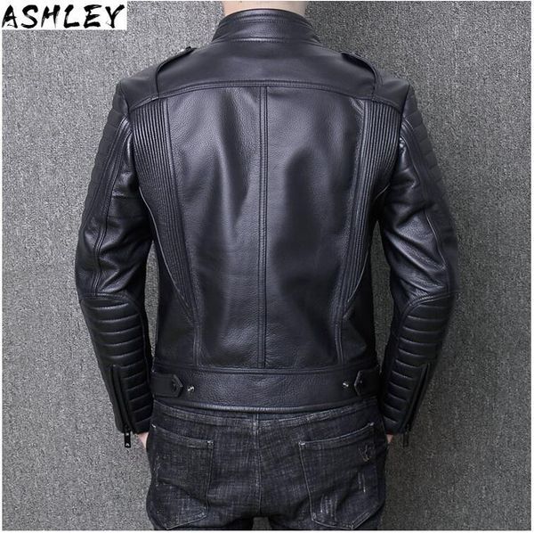 men's leather & faux men 2021 black stand collar motorcycle jacket plus size xxxl genuine cowhide slim fit short biker's coat
men's leather & faux men 2021 black stand collar motorcycle jacket plus size xxxl genuine cowhide slim fit short biker's coat