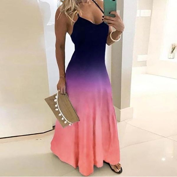 women fashion plus size o-neck camisole sleeveless tie-dyed gradient print long dress nov19 casual dresses, Black;gray
women fashion plus size o-neck camisole sleeveless tie-dyed gradient print long dress nov19 casual dresses, Black;gray