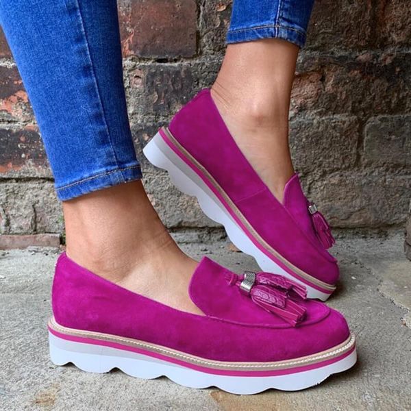 boots women's shoes slip on light loafers 2021 platform casual female autumn footwear tassle ladies flat sneakers lazy, Black
boots women's shoes slip on light loafers 2021 platform casual female autumn footwear tassle ladies flat sneakers lazy, Black
