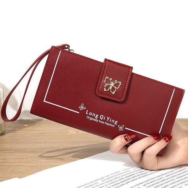 fashion women wallet pu leather lady purses long zipper coin purse cards p holder money bags girls wristlet wallets cases, Red;black
fashion women wallet pu leather lady purses long zipper coin purse cards p holder money bags girls wristlet wallets cases, Red;black