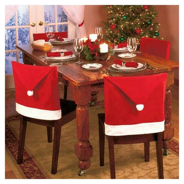 6pcs christmas chair covers santa claus hat dinner back table party decor year supplies #3
6pcs christmas chair covers santa claus hat dinner back table party decor year supplies #3