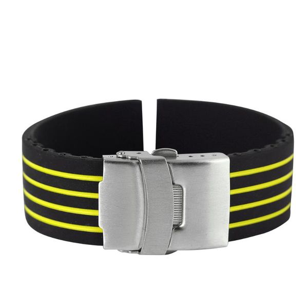 watch bands folding clasp 18mm 20mm 22mm 24mm silicone strap fashion yellow watchband waterproof wristwatch band cinturino orologio, Black;brown
watch bands folding clasp 18mm 20mm 22mm 24mm silicone strap fashion yellow watchband waterproof wristwatch band cinturino orologio, Black;brown