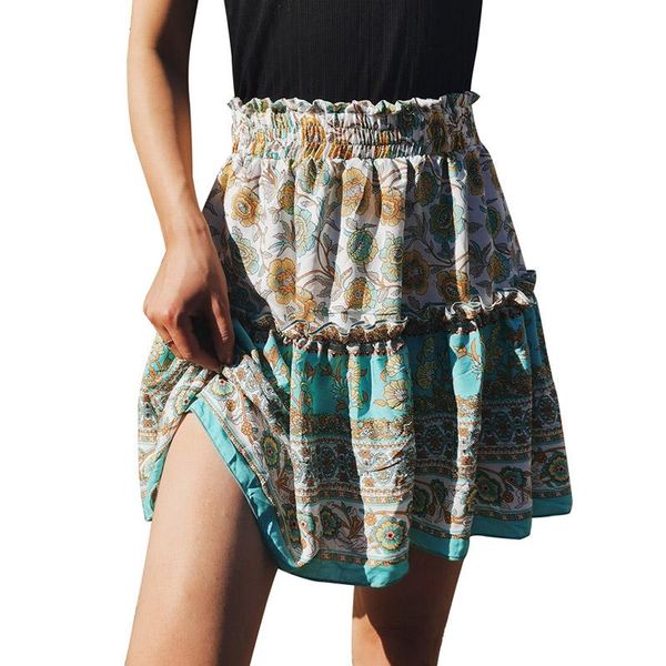 skirts floral print mini skirt for young girls summer fashions high waist ruffled a-line ladies boho beach feminina, Black
skirts floral print mini skirt for young girls summer fashions high waist ruffled a-line ladies boho beach feminina, Black